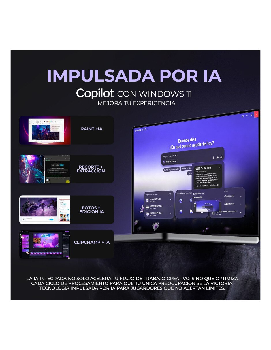Laptop gamer 16 pulgadas wqxga intel core ultra 9 nvidia geforce rtx 5070 32 gb ram 1 tb 9