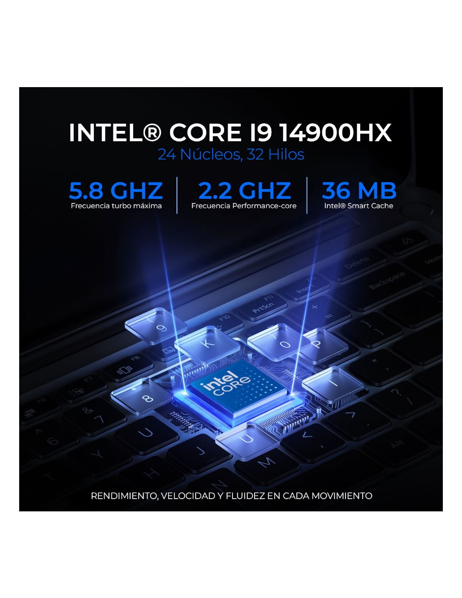 Laptop gamer 15.6 pulgadas qhd intel core i9 nvidia geforce rtx 5070 32 gb ram 1 tb 3