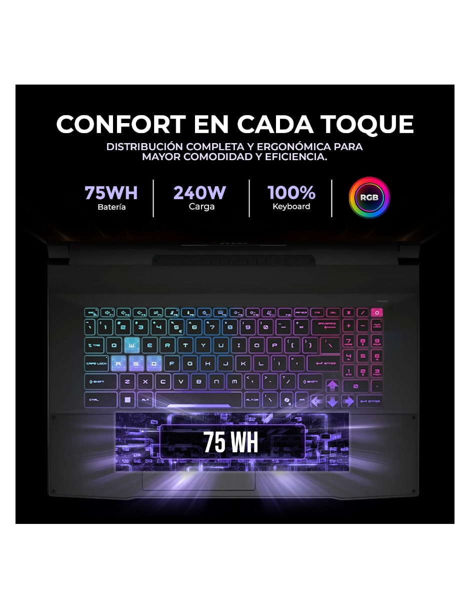 Laptop gamer 15.6 pulgadas qhd intel core i9 nvidia geforce rtx 5070 32 gb ram 1 tb 8