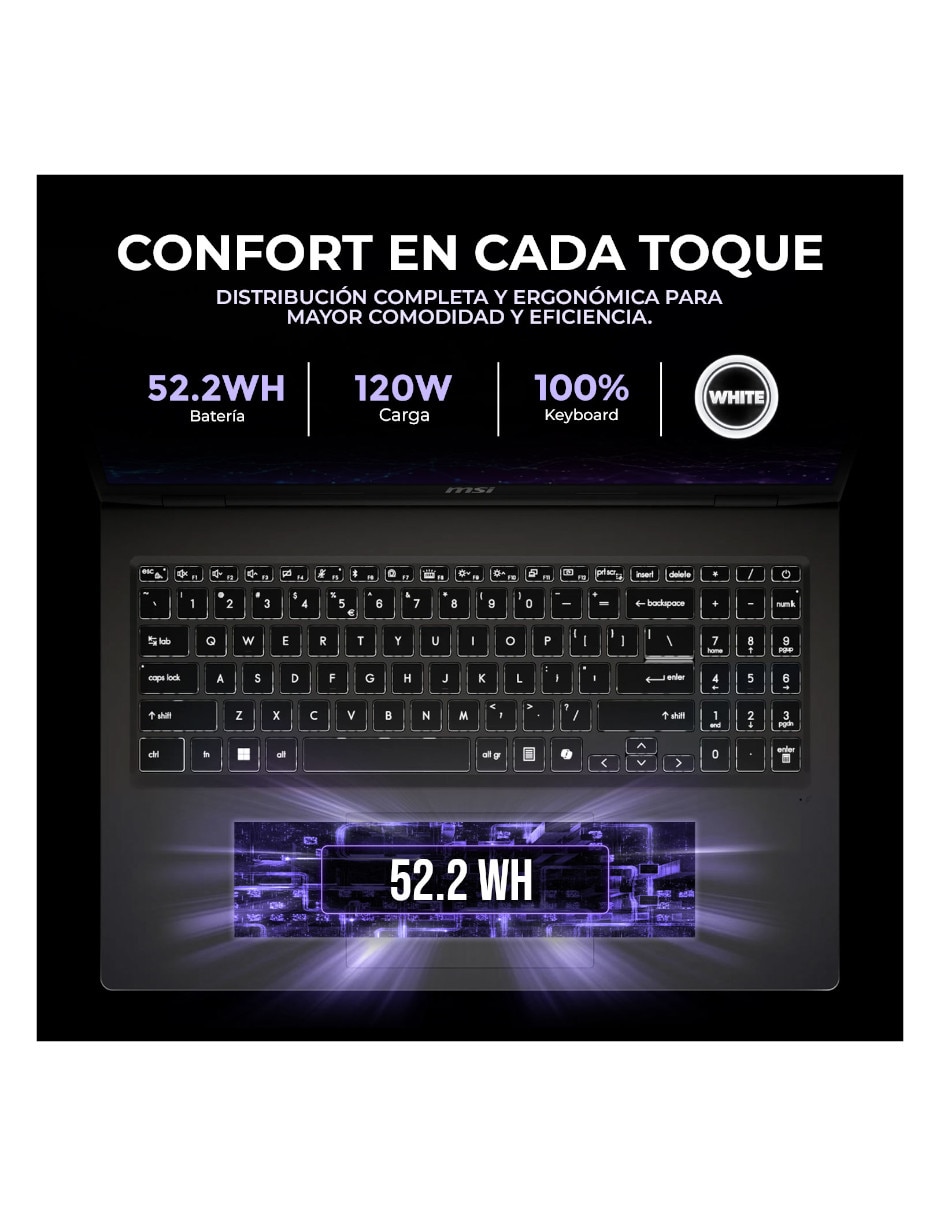 Laptop gamer touch 16 pulgadas full hd+ intel core 7 nvidia geforce rtx 5050 32 gb ram 1 tb 8