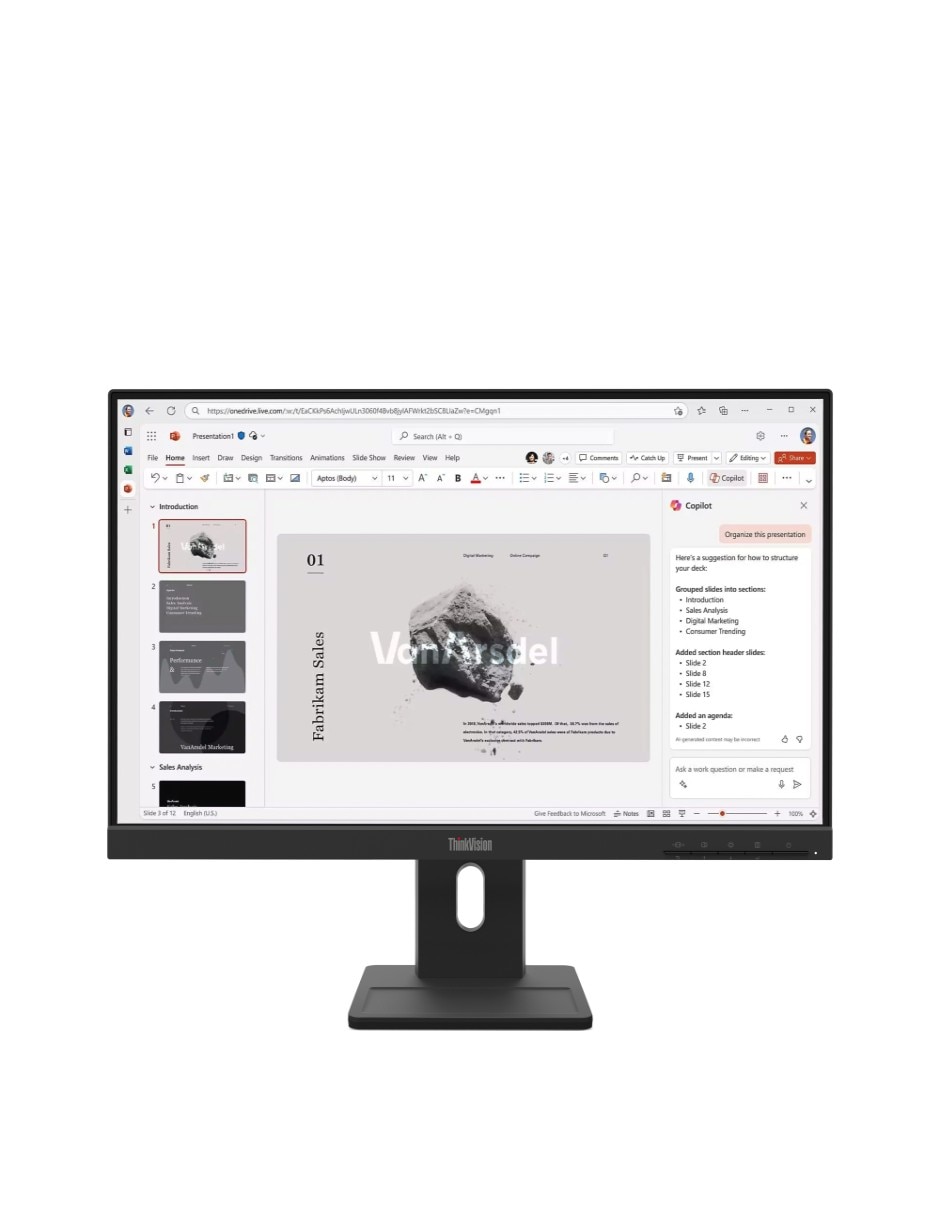 Monitor thinkvision e22-40 ips full hd 21.5 pulgadas thinkvision e22-40 1