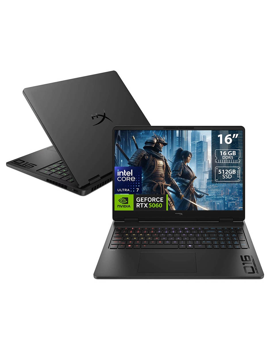 Laptop gamer HyperX OMEN 16 16 pulgadas WUXGA Intel core ultra 7 NVIDIA GeForce RTX 5060 16 GB RAM 512 GB Laptop gamer HyperX OMEN 16 16 pulgadas WUXGA Intel core ultra 7 NVIDIA GeForce RTX 5060 16 GB RAM 512 GB