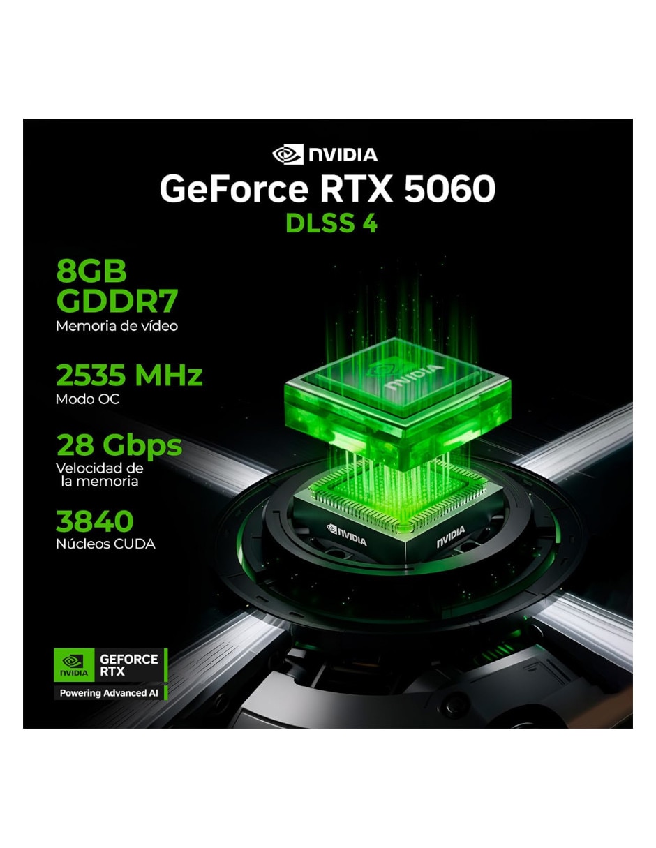 Computadora gamer Xtreme PC Gaming XTPCR532GB4060DW AMD Ryzen 5 NVIDIA GeForce RTX 5060 16 GB RAM 500 GB SSD